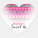 Search for zebra hearts stickers Pink