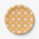 Search for peace sign paper plates Hippie