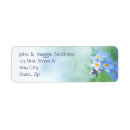 Search for forget me not return address labels Garden