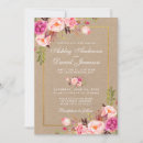 Recherche de kraft wedding invitations Fleurs roses