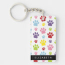 Recherche de empreintes de pattes porteclés Motif paw