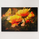 Recherche de fleurs puzzles Papillon