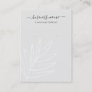 Recherche de feuille gris cartes visite Calligraphie