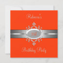 Search for orange silver invitations Stylish
