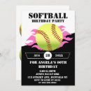 Recherche de softball party invitations Girl
