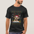 Search for golden retriever christmas tshirts Ugly
