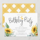 Recherche de watercolor sunflower invitations Tournesol