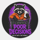 Search for panda humor stickers Raccoon