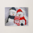 Recherche de snowman puzzles Famille