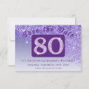 Search for 80th birthday save the dates Glitter