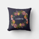Search for pink and navy floral pillows Girly