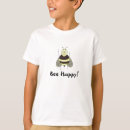 Search for bee happy tshirts Black