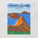 Recherche de îles de canal cartes postales Aquarelle