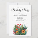 Search for plant birthday invitations Green