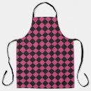 Search for black and white diamond pattern aprons Chequered