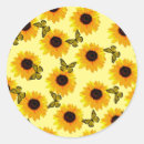 Search for painted sunflower stickers Yellow