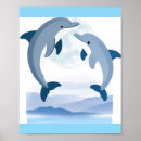 Search for blue dolphins posters Waves