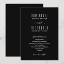 Recherche de black and white elegant invitations Script