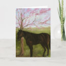 Recherche de cheval noir vœux cartes Cowboy