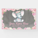 Search for elephant baby shower backdrops Pink