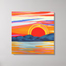 Search for sun set canvas prints Evening
