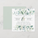 Search for shower square wedding invitations Botanical