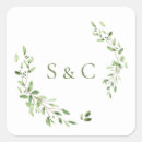 Search for leaves wedding stickers Boho