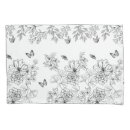 Search for black and white pattern pillowcases Floral