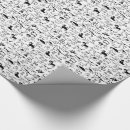Search for dog lovers wrapping paper Black and white