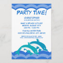 Search for dolphin birthday invitations Aquarium