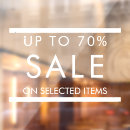 Search for clearance sale signs Window