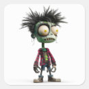 Search for zombie cartoon stickers Halloween