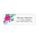 Search for pretty return address labels Flowers