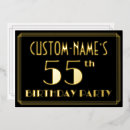 Recherche de 55 anniversaire invitations Élégant