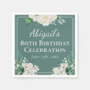 Search for 65th birthday napkins Flowers