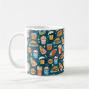 Search for cartoon burger mugs Cafe
