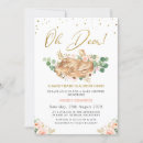 Recherche de deer baby shower fille invitations Floral