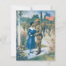 Recherche de drapeau américain vintage vœux cartes Militaire