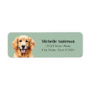 Search for golden retrievers return address labels Puppy