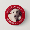 Search for peace christmas buttons White