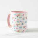 Search for rainbow with clouds mugs Cute