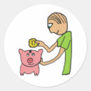 Search for piggy bank stickers Saving