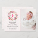 Search for pink girl christening invitations Elegant