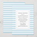 Recherche de douche nuptiale de rayure Bleu