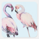 Search for pink watercolor flamingo stickers Nature