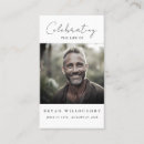 Search for keepsake business cards Funeral