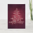 Search for typographic christmas cards Red