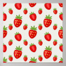 Recherche de motif nourriture posters Fraise