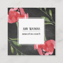 Recherche de roses rouges cartes visite Aquarelle