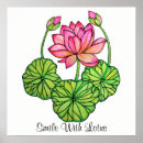Recherche de lotus posters Florale